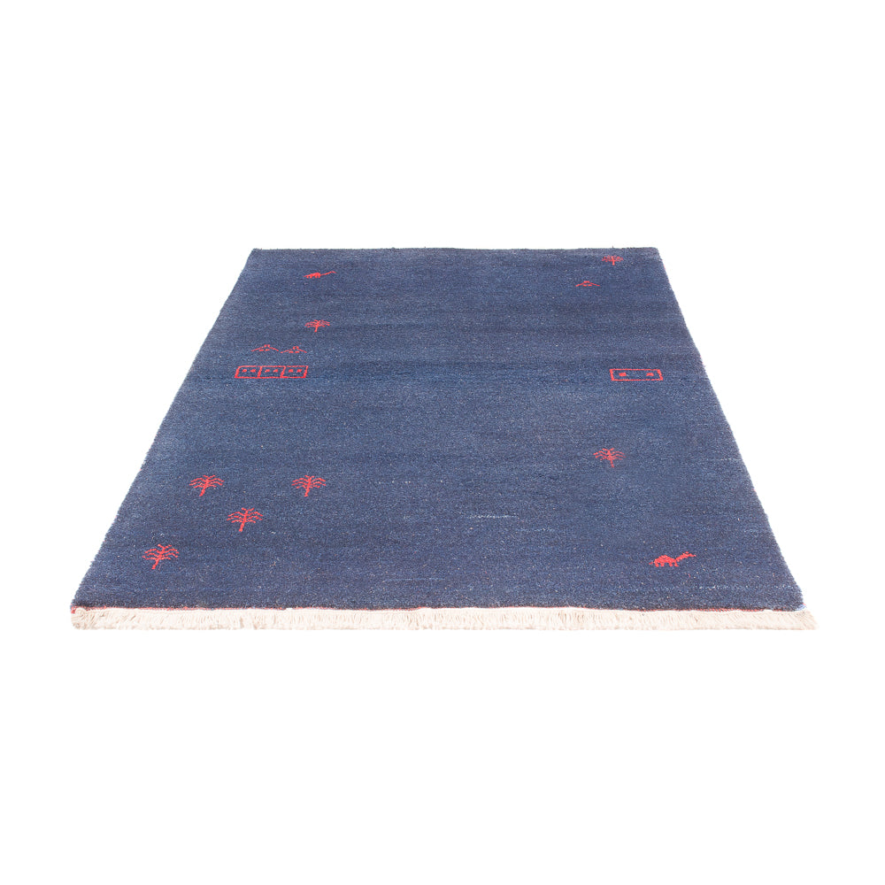 Alfombra Gabbeh - Indus - 180 x 120 cm - azul oscuro