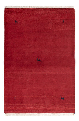 Alfombra Gabbeh - Indus - 180 x 120 cm - rojo burdeos