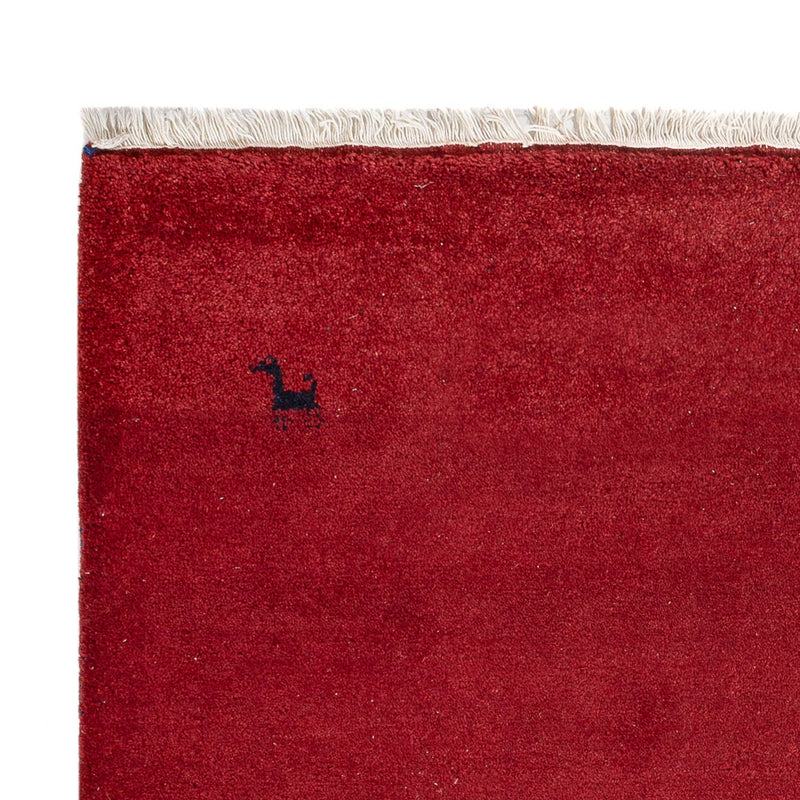 Alfombra Gabbeh - Indus - 180 x 120 cm - rojo burdeos