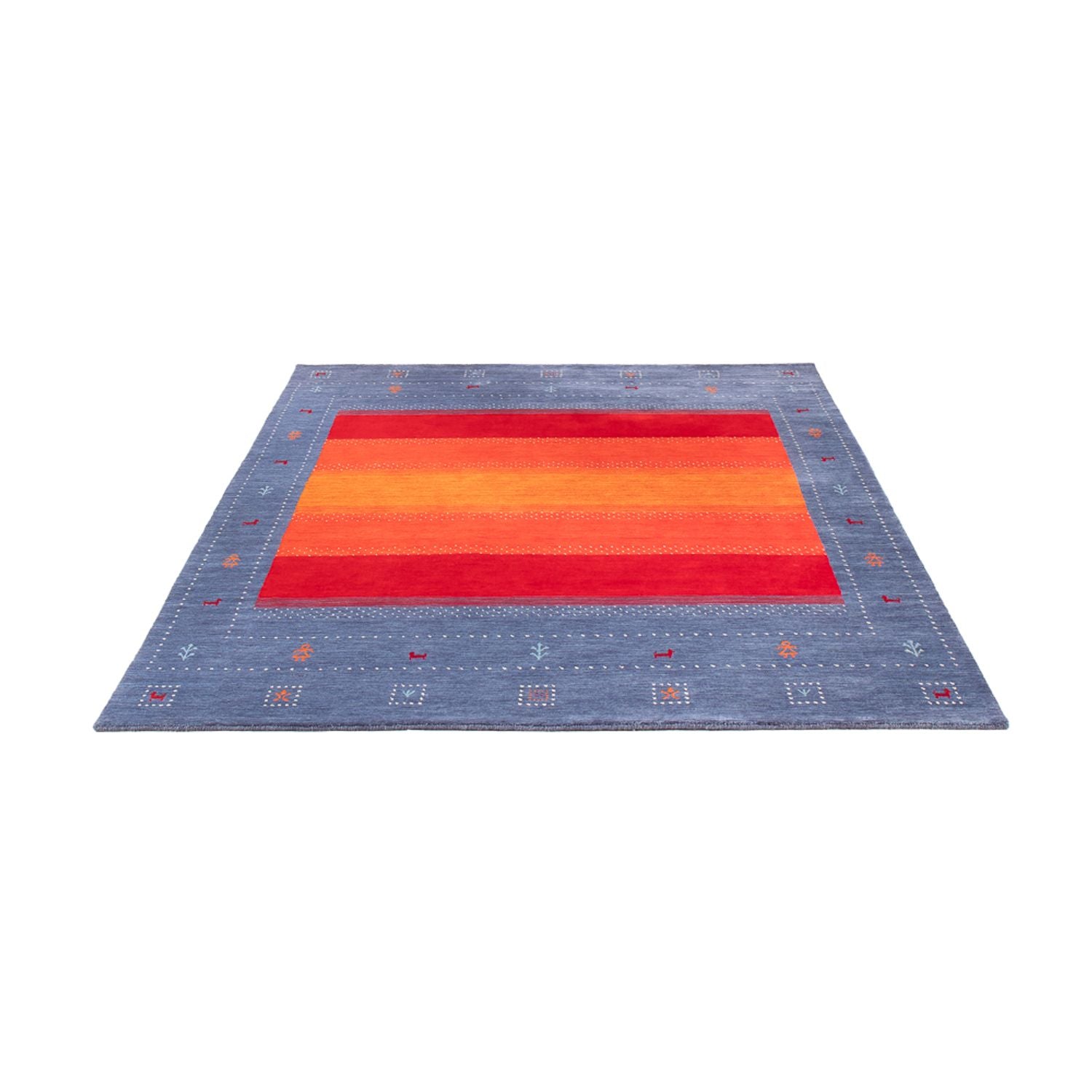 Alfombra Gabbeh - Loribaft Softy - 240 x 170 cm - azul