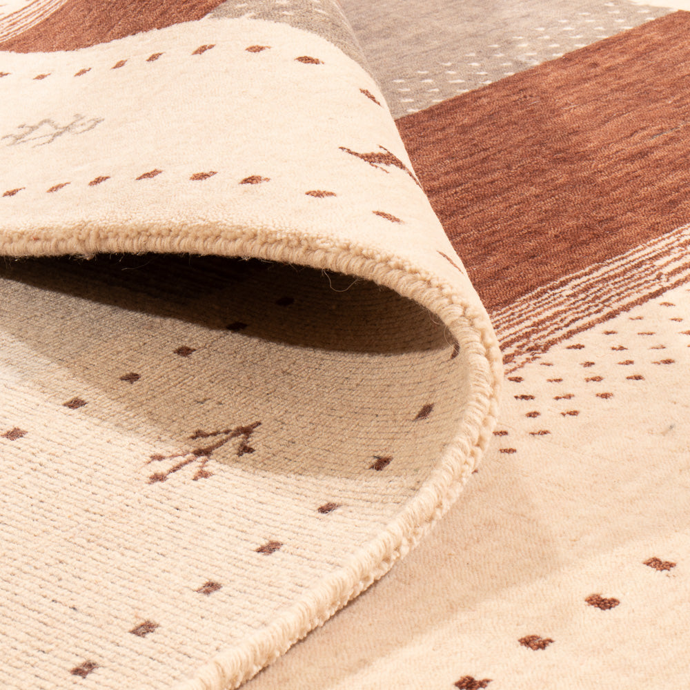 Alfombra Gabbeh - Loribaft Softy - 240 x 170 cm - beige claro