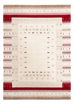 Alfombra Gabbeh - Loribaft Softy - 240 x 170 cm - blanco natural