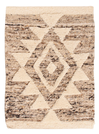 Alfombra de lana 60x90cm - Alfombra de lana - beige claro