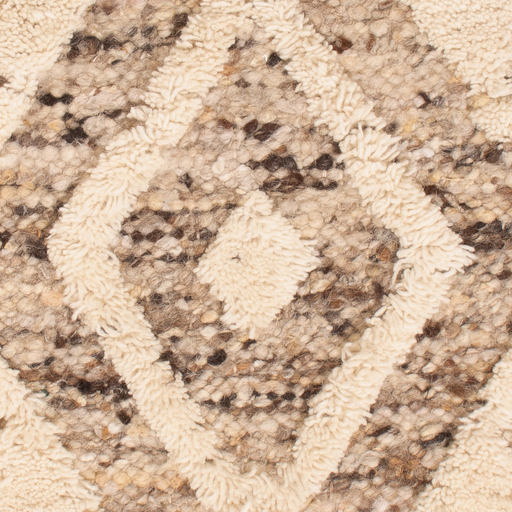 Alfombra de lana - 90 x 60 cm - beige claro