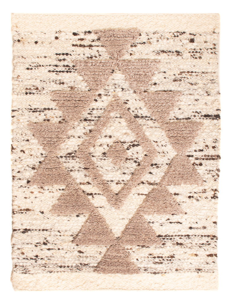 Alfombra de lana - 90 x 60 cm - beige claro