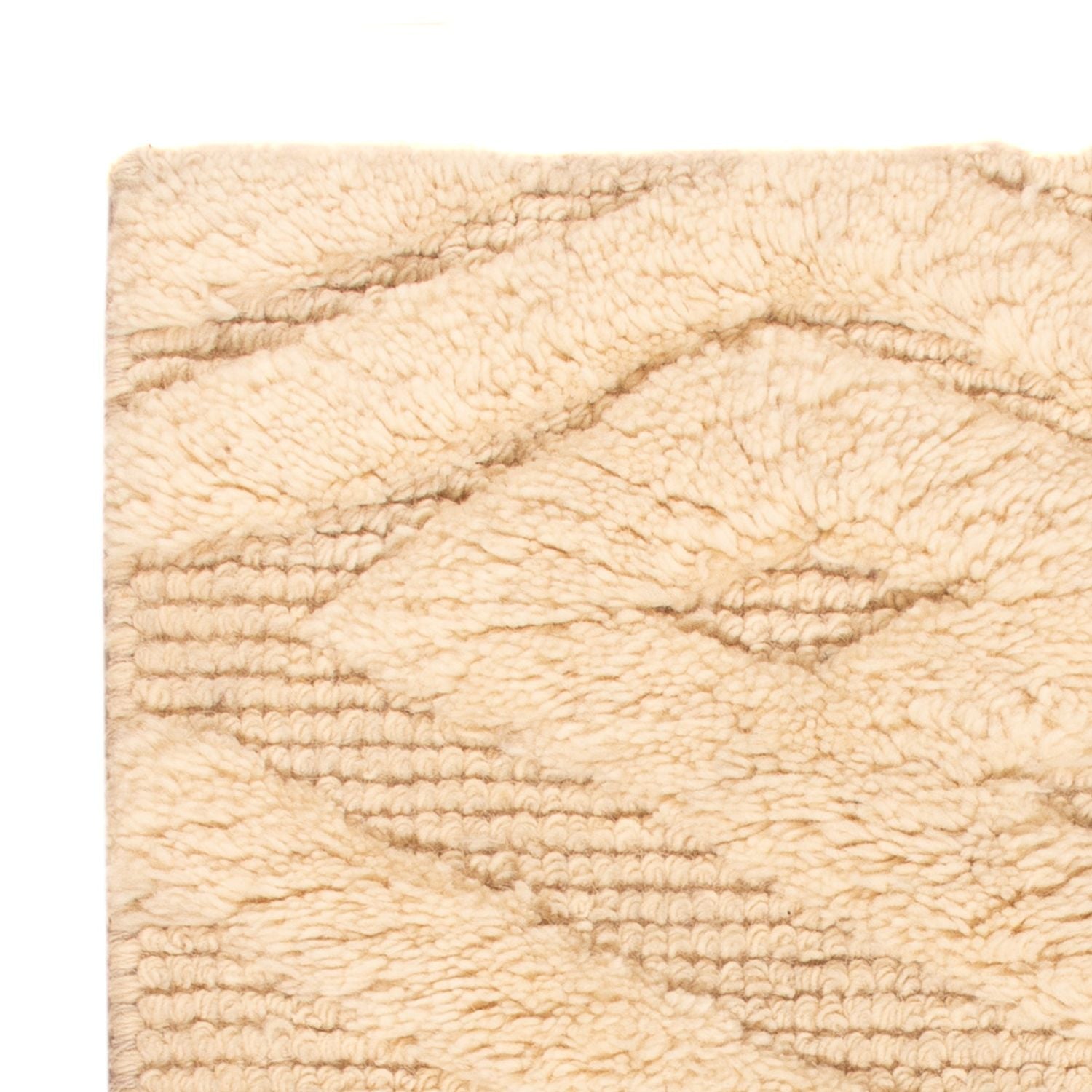 Alfombra de lana - 90 x 60 cm - beige claro