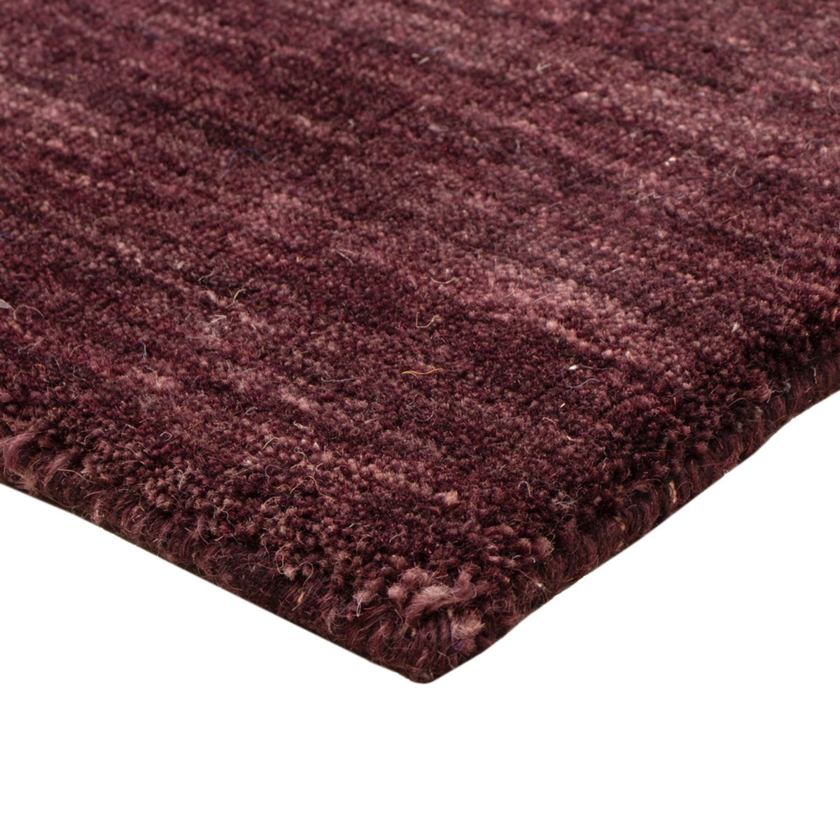 Alfombra Gabbeh - Loribaft Softy - 90 x 60 cm - púrpura