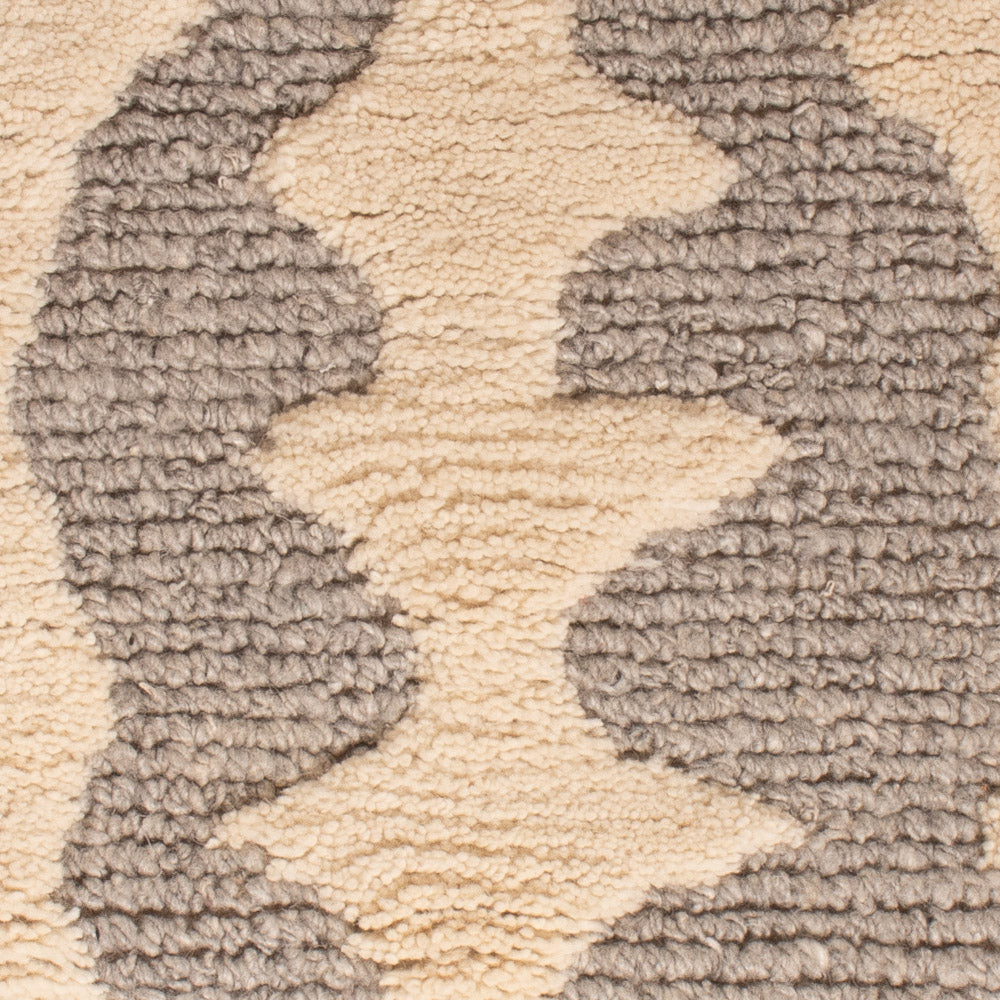 Alfombra de lana - 90 x 60 cm - beige