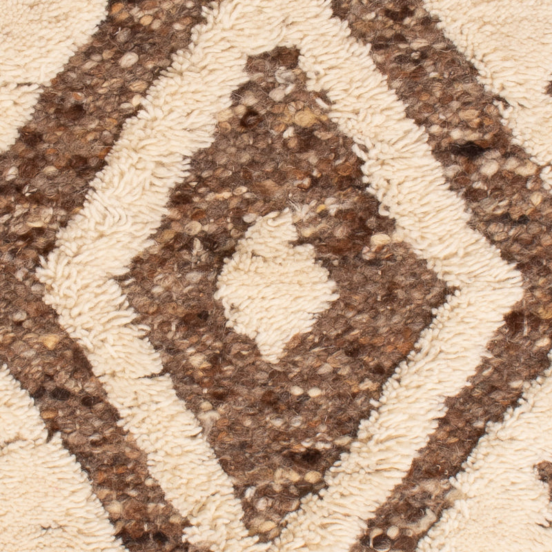 Alfombra de lana - 90 x 60 cm - beige oscuro