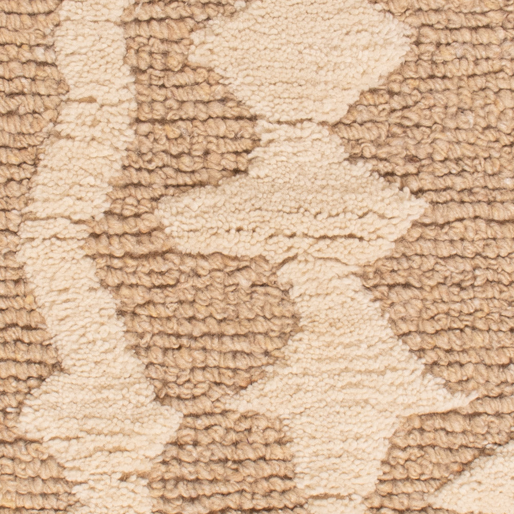 Alfombra de lana - 90 x 60 cm - beige oscuro