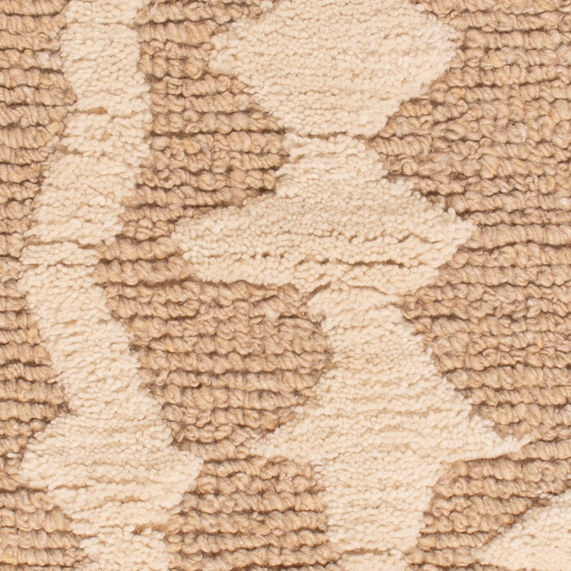 Alfombra de lana - 90 x 60 cm - beige oscuro