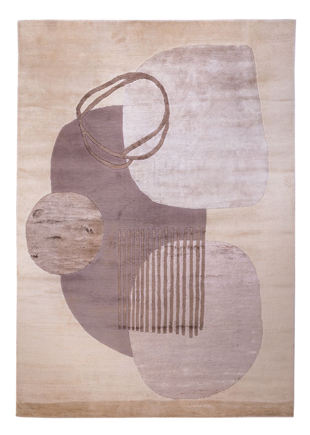 Alfombra de diseño - 244 x 164 cm - plata