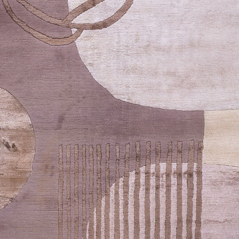 Alfombra de diseño - 244 x 164 cm - plata