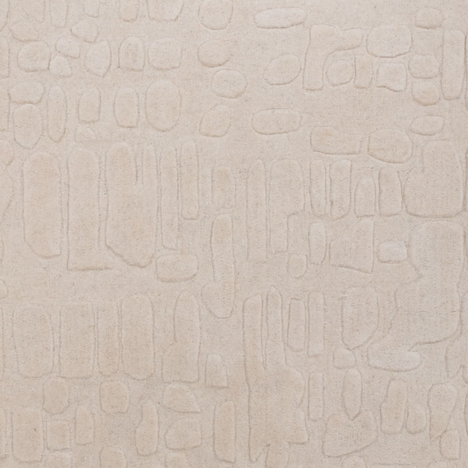 Alfombra de lana - 200 x 140 cm - beige