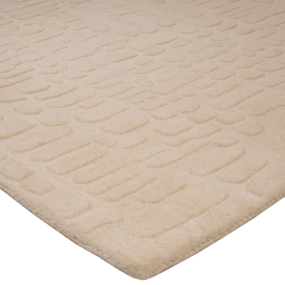 Alfombra de lana - 200 x 140 cm - beige