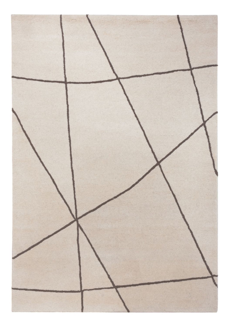 Alfombra de lana - 200 x 140 cm - beige