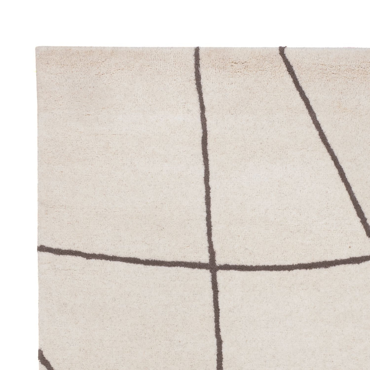 Alfombra de lana - 200 x 140 cm - beige