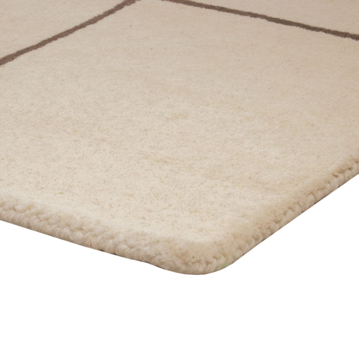 Alfombra de lana - 200 x 140 cm - beige
