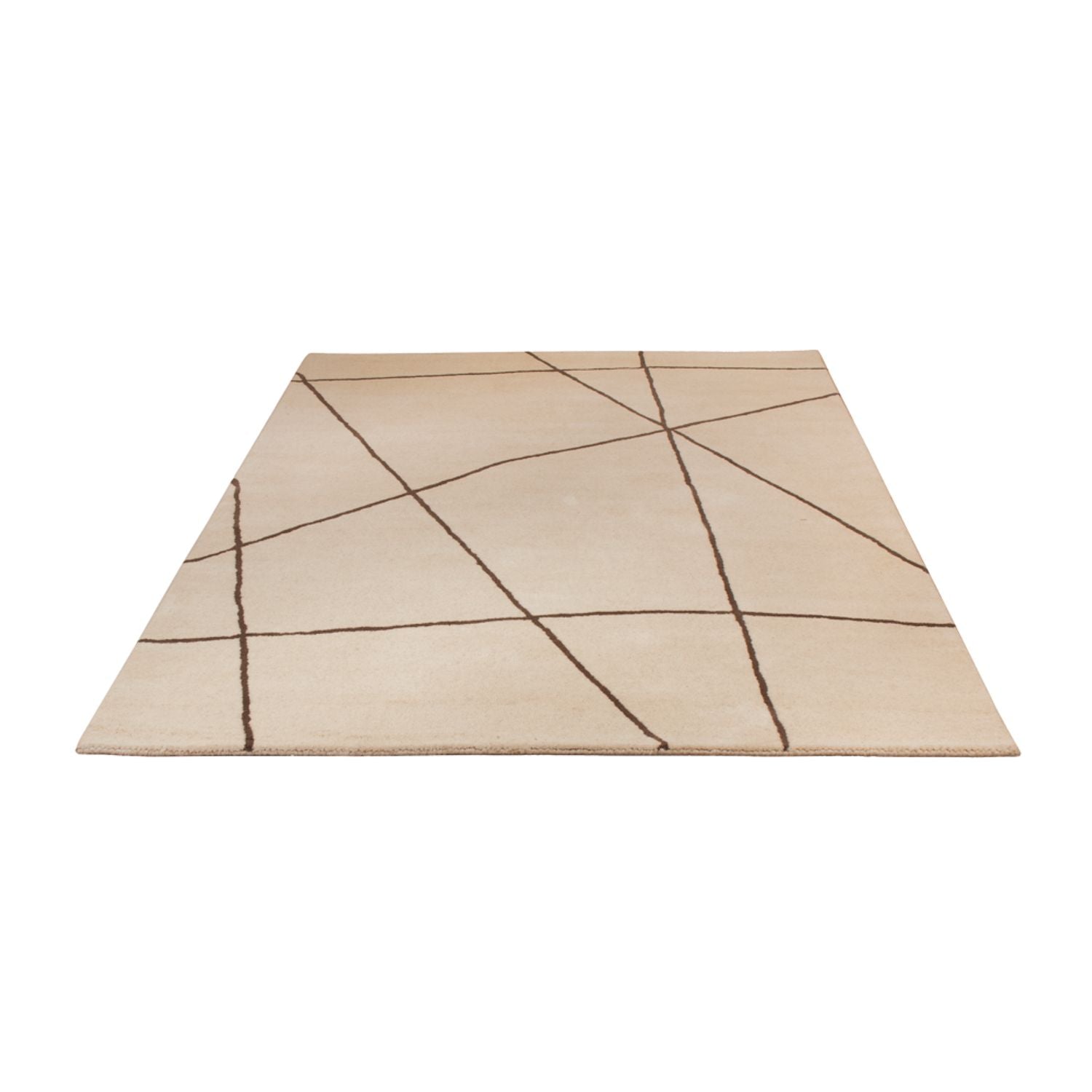 Alfombra de lana - 200 x 140 cm - beige
