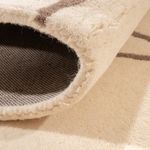 Alfombra de lana - 200 x 140 cm - beige