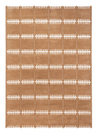 Alfombra de lana - 200 x 140 cm - marrón