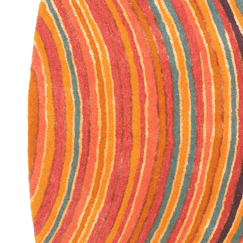 Alfombra de diseño oval  - 200 x 140 cm - multicolor