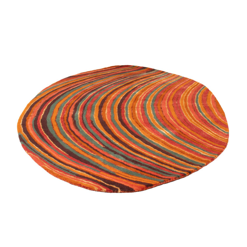 Alfombra de diseño oval  - 200 x 140 cm - multicolor