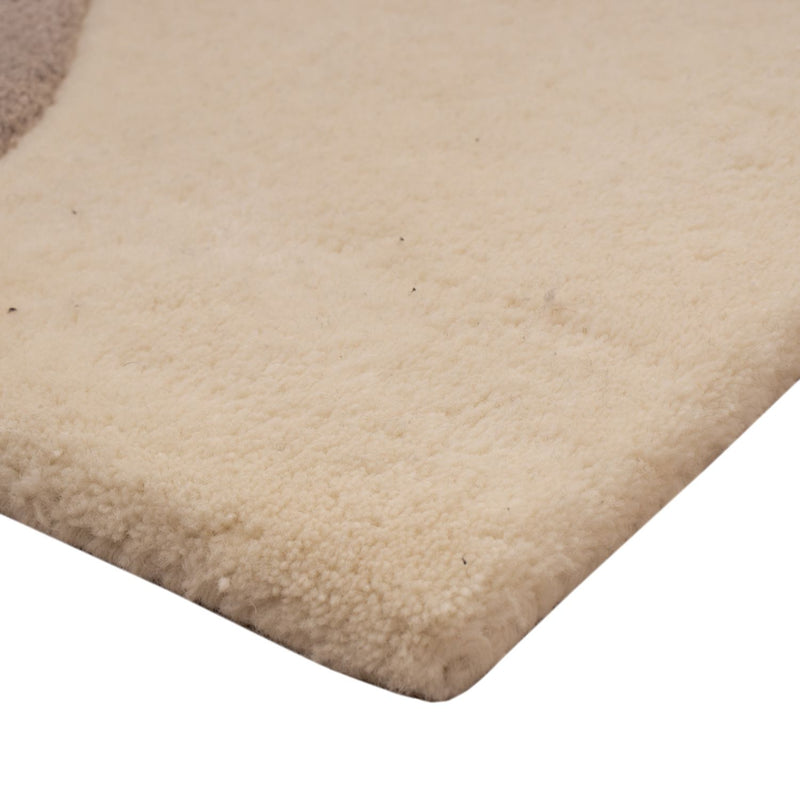 Alfombra de diseño - 90 x 60 cm - crema