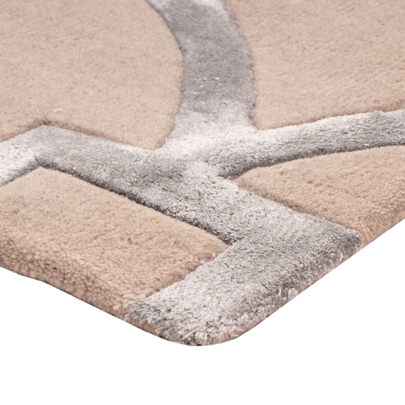 Alfombra de diseño - 90 x 60 cm - plata