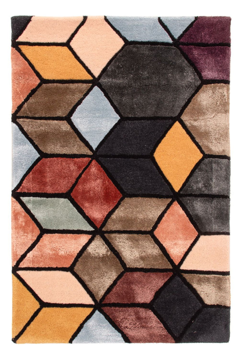 Alfombra de diseño - 90 x 60 cm - multicolor