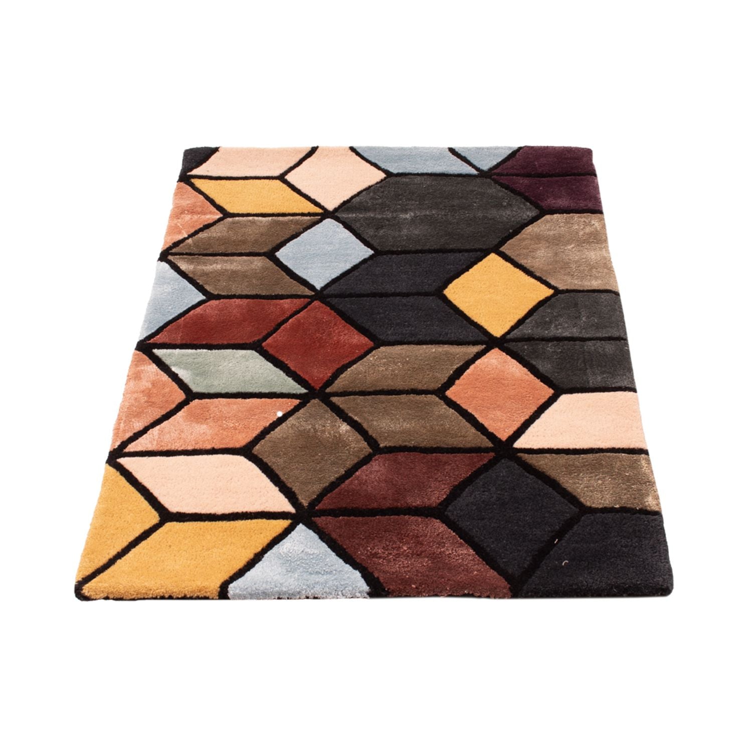 Alfombra de diseño - 90 x 60 cm - multicolor