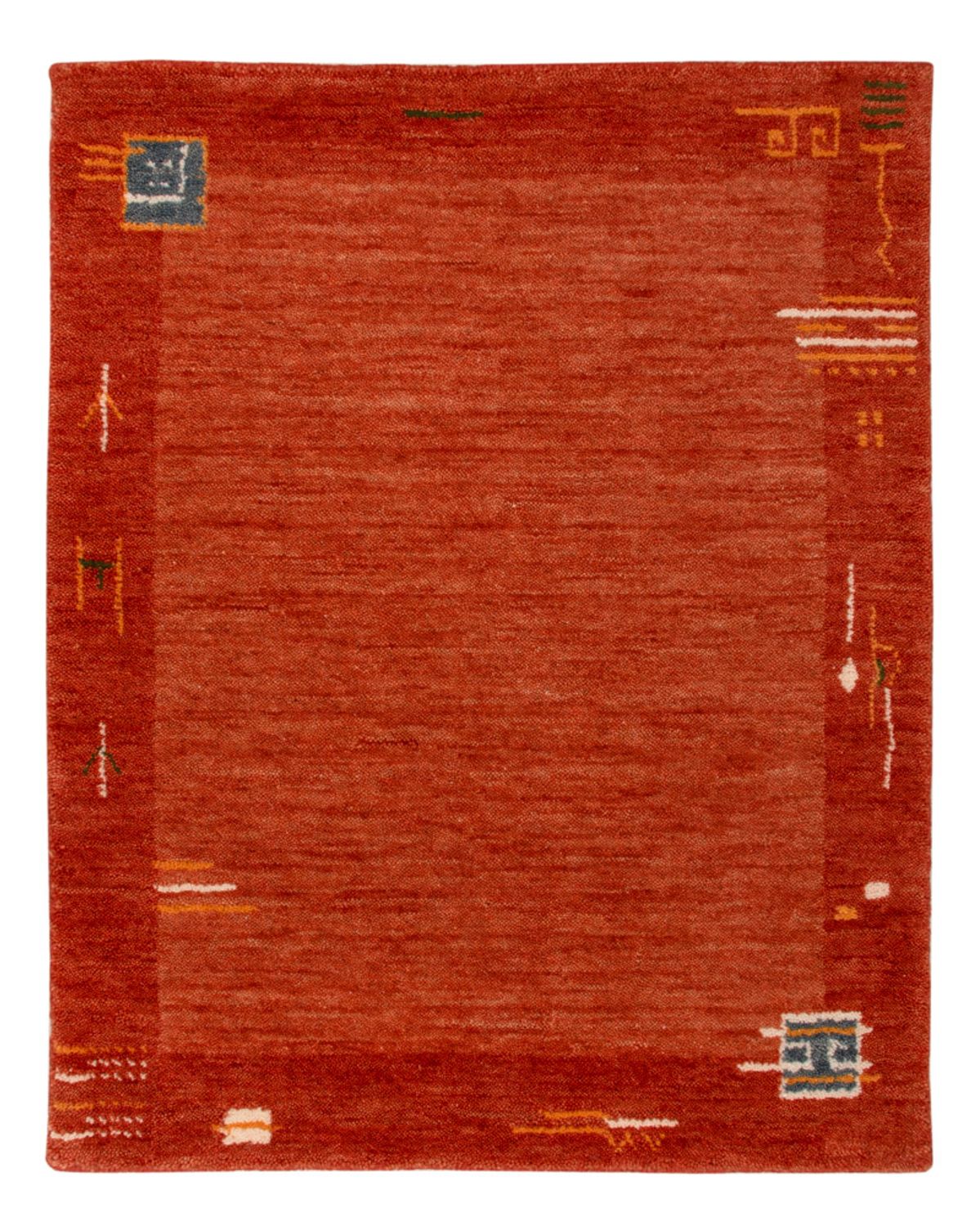 Alfombra Gabbeh - Softy - 90 x 60 cm - rojo