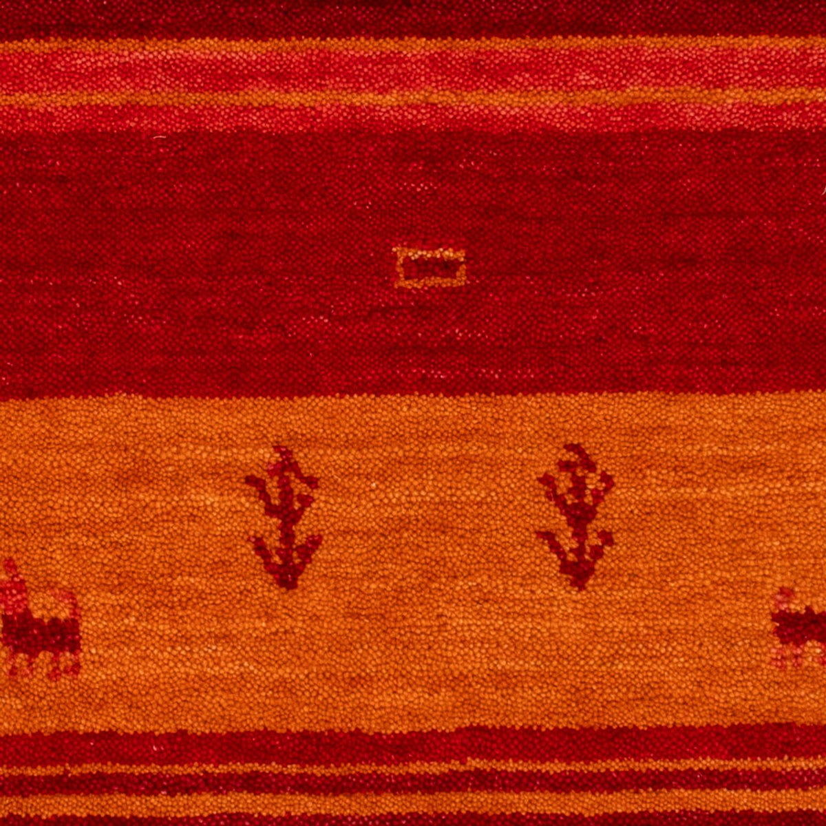 Alfombra Gabbeh - Softy - 90 x 60 cm - rojo