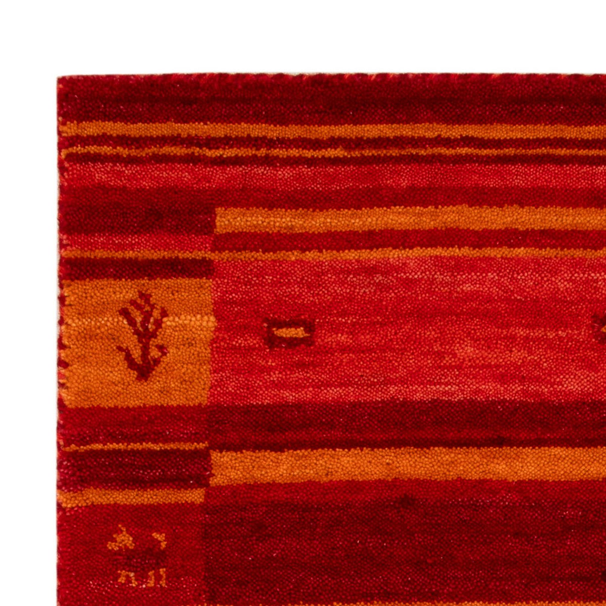 Alfombra Gabbeh - Softy - 90 x 60 cm - rojo