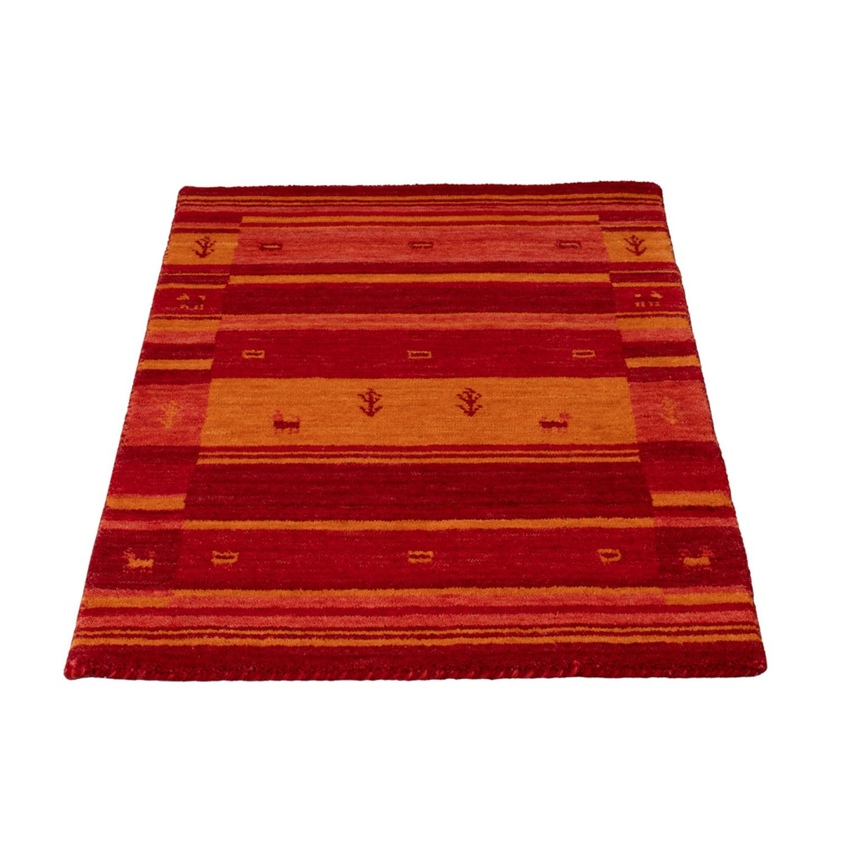Alfombra Gabbeh - Softy - 90 x 60 cm - rojo