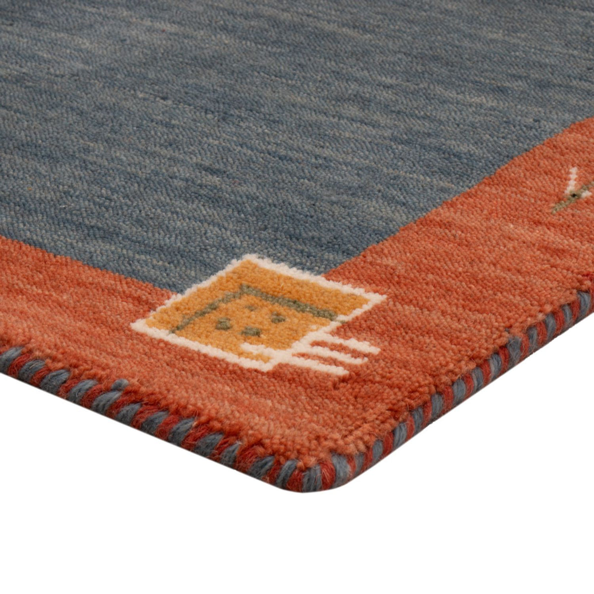 Alfombra Gabbeh - Softy - 90 x 60 cm - azul