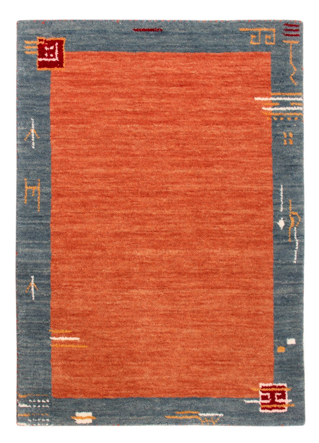 Alfombra Gabbeh - Softy - 90 x 60 cm - rojo