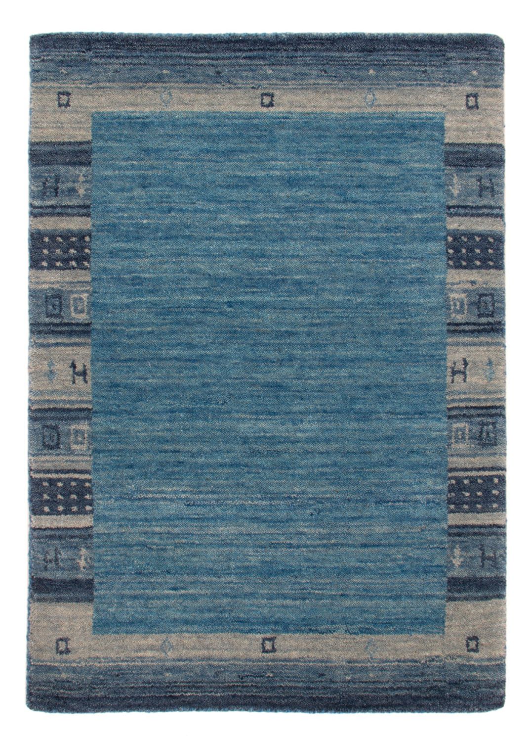 Alfombra Gabbeh - Softy - 90 x 60 cm - azul