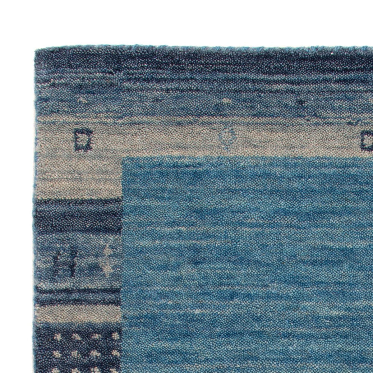 Alfombra Gabbeh - Softy - 90 x 60 cm - azul