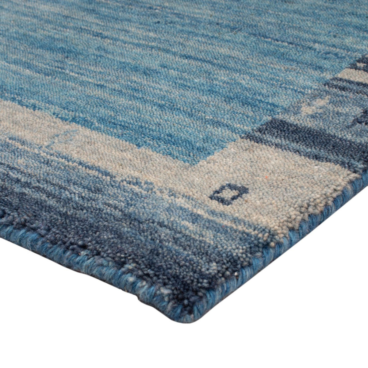 Alfombra Gabbeh - Softy - 90 x 60 cm - azul