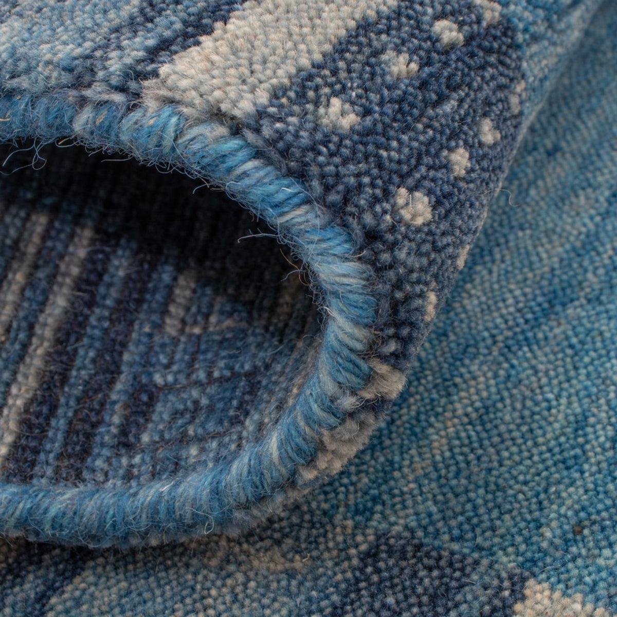 Alfombra Gabbeh - Softy - 90 x 60 cm - azul