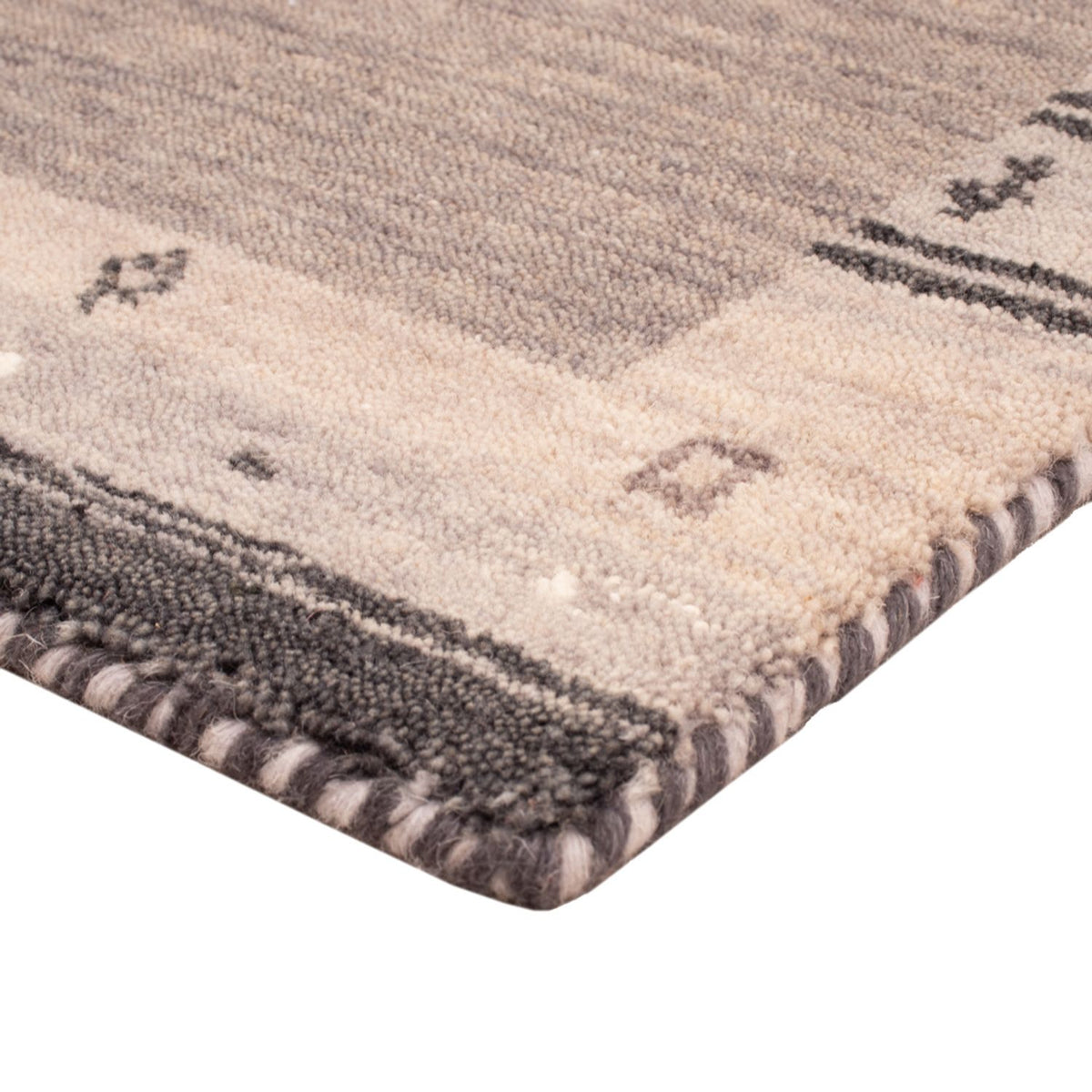 Alfombra Gabbeh - Softy - 90 x 60 cm - gris