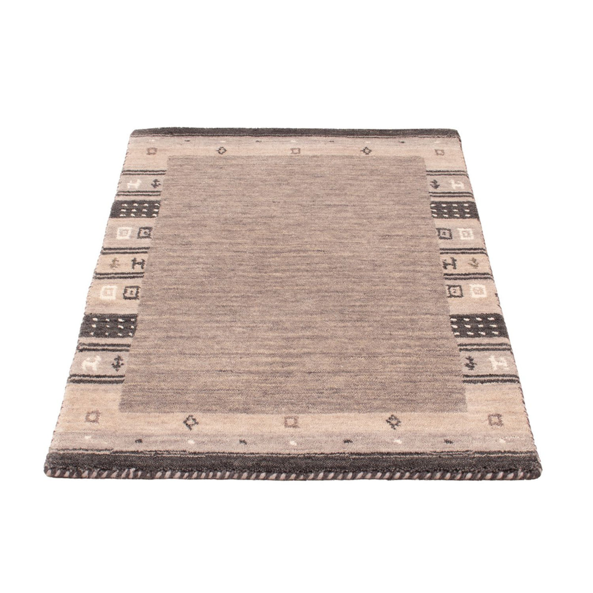 Alfombra Gabbeh - Softy - 90 x 60 cm - gris