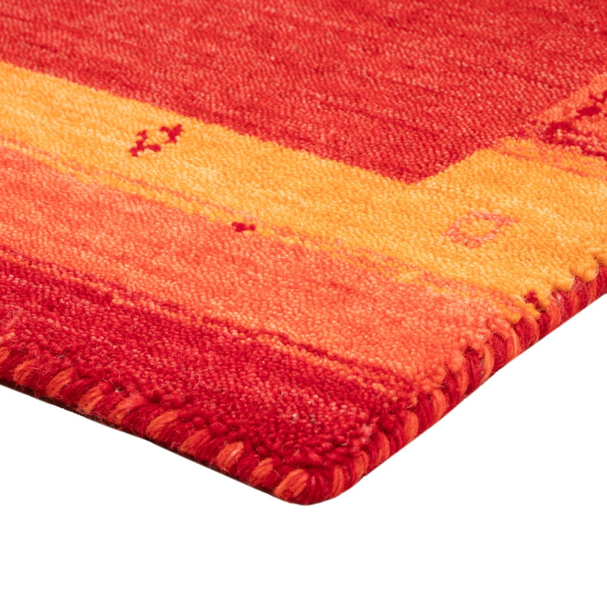 Alfombra Gabbeh - Softy - 90 x 60 cm - rojo