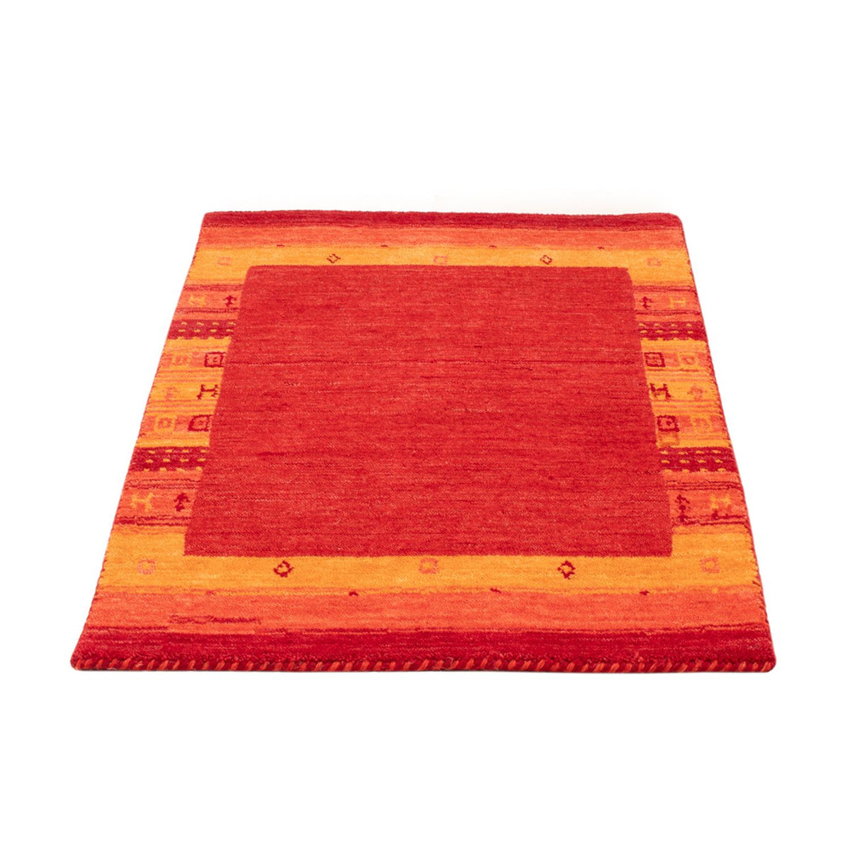Alfombra Gabbeh - Softy - 90 x 60 cm - rojo