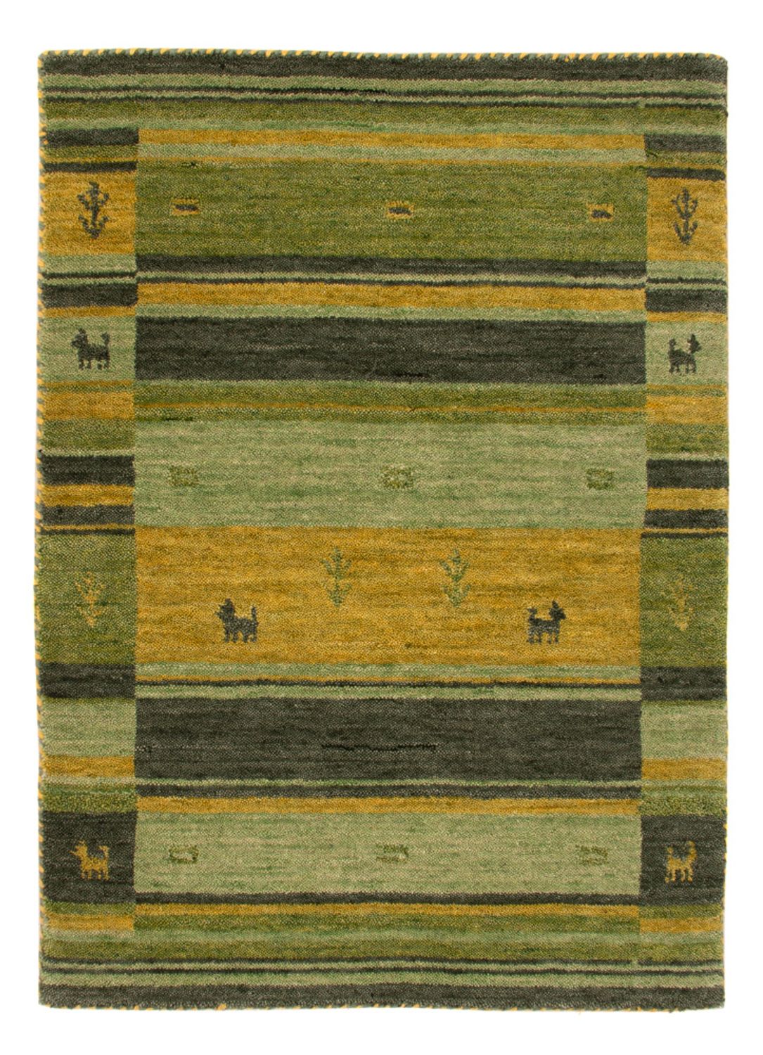 Alfombra Gabbeh - Softy - 90 x 60 cm - verde