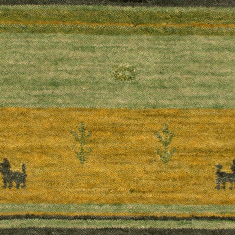 Alfombra Gabbeh - Softy - 90 x 60 cm - verde