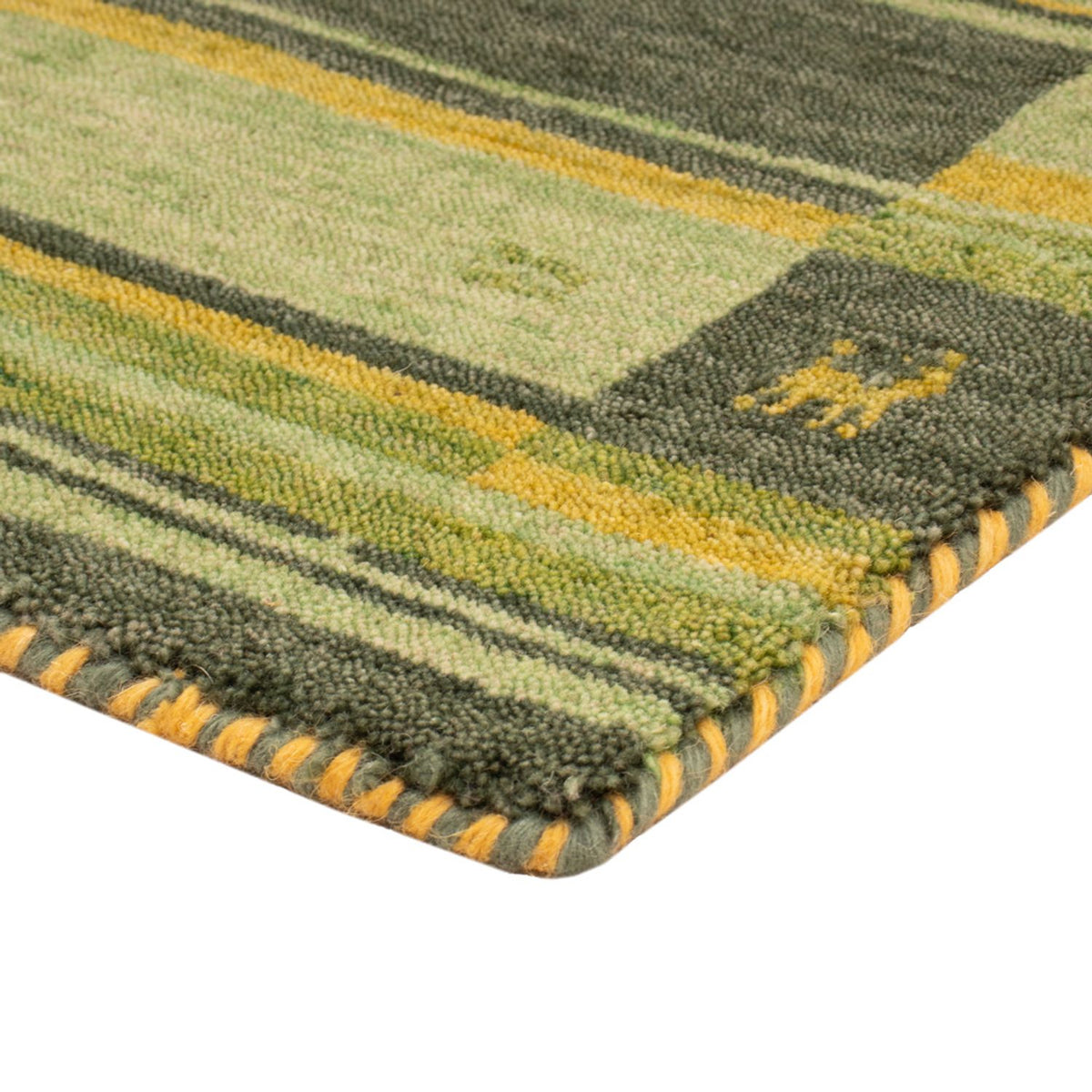 Alfombra Gabbeh - Softy - 90 x 60 cm - verde