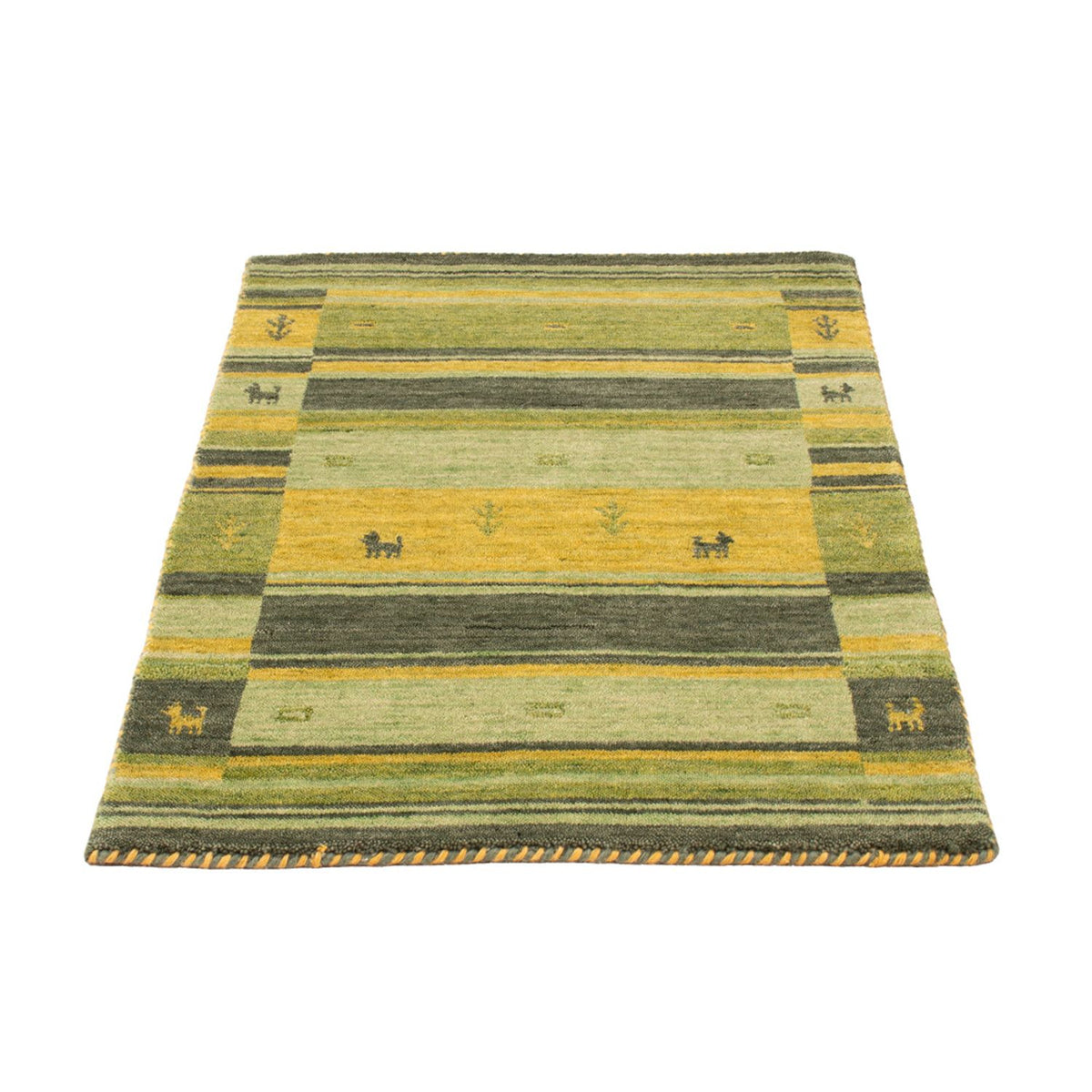 Alfombra Gabbeh - Softy - 90 x 60 cm - verde