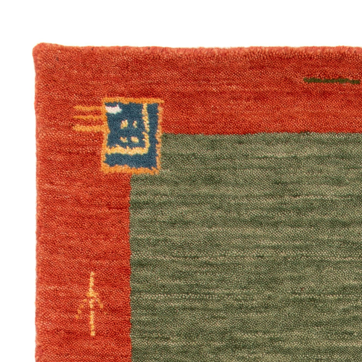 Alfombra Gabbeh - Softy - 90 x 60 cm - verde